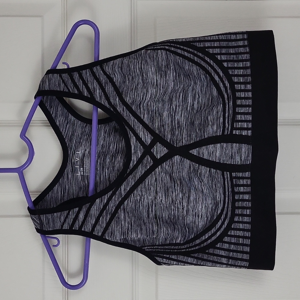 Lane Bryant LIVI Wireless Medium-Impact Seamless Sports Bra - Marl 26/28